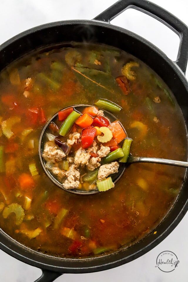 Turkey Vegetable Soup for Cutco Fall Harvest ⋆ Mimi Avocado