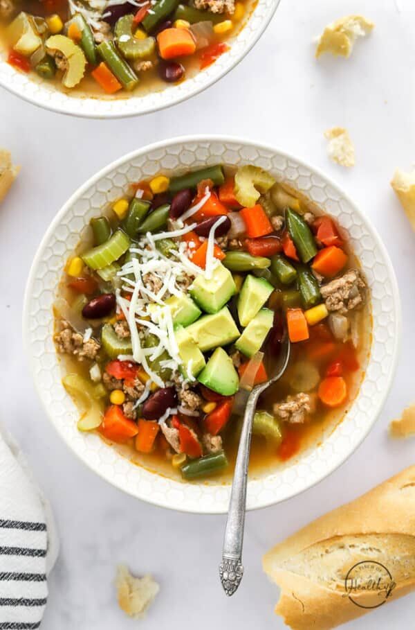 Turkey Vegetable Soup - A Pinch of Healthy