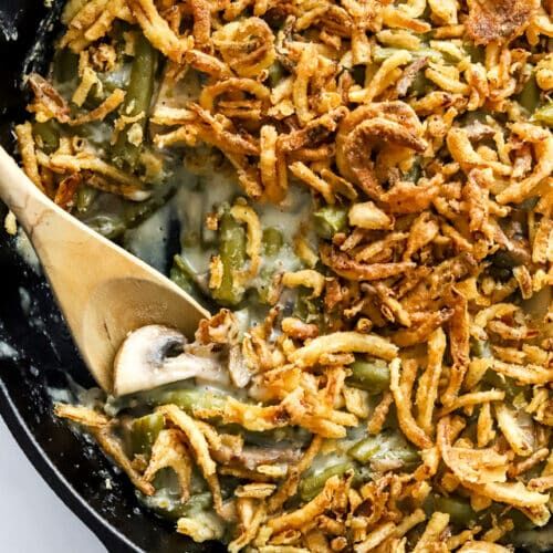 Vegan Green Bean Casserole - A Pinch of Healthy