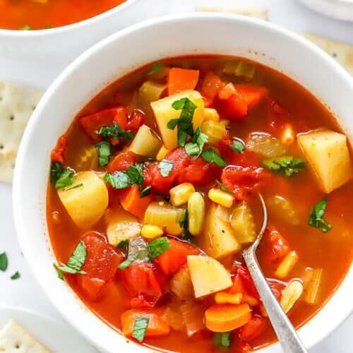 Homemade Vegetable Soup (stovetop) - A Pinch of Healthy