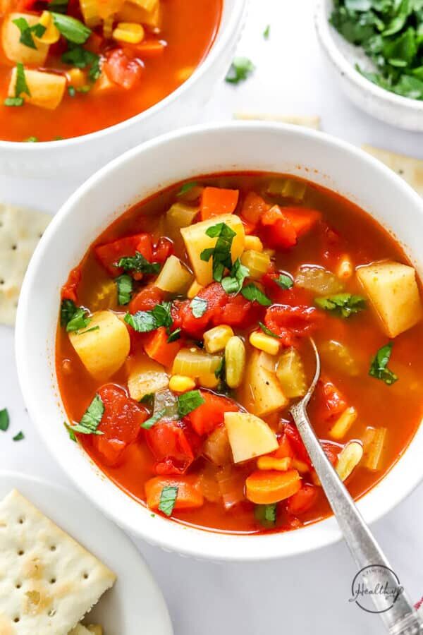 Homemade Vegetable Soup (stovetop) - A Pinch of Healthy