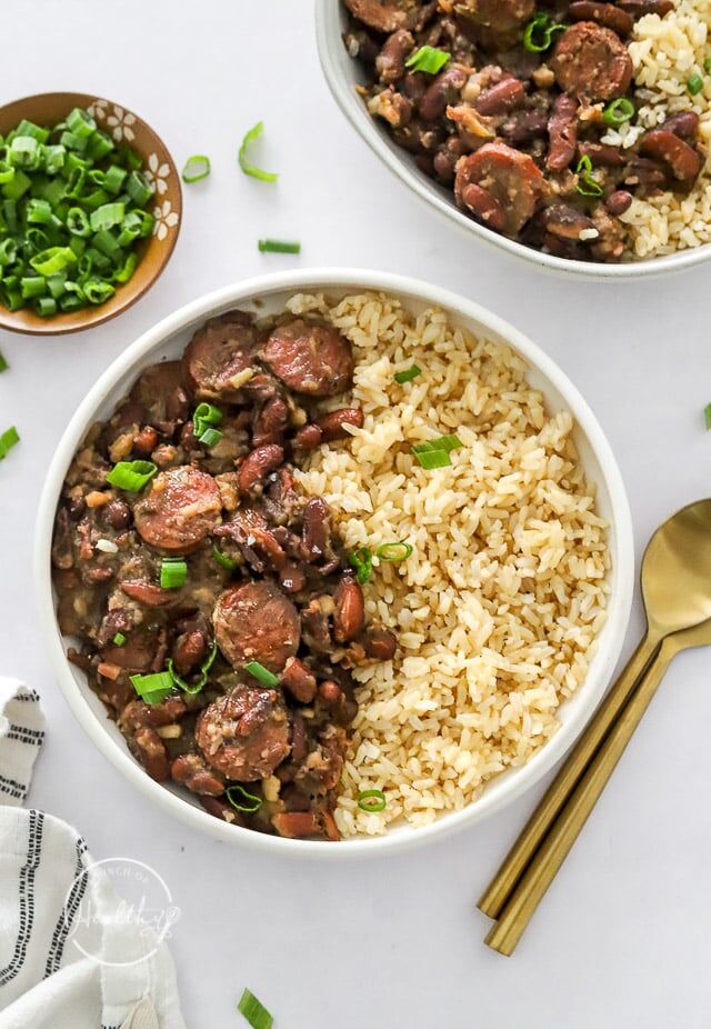 Red Beans and Rice (stovetop, authentic cajun recipe) - A Pinch of Healthy