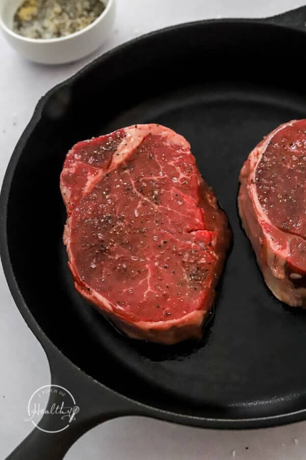 Cast Iron Filet Mignon - A Pinch of Healthy