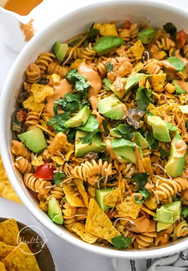 Taco Pasta Salad - A Pinch of Healthy