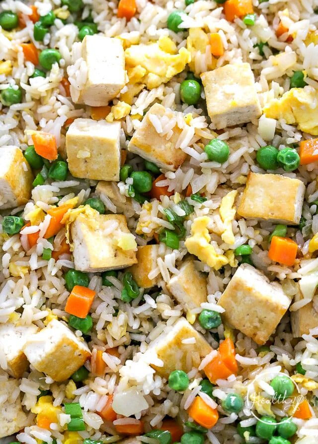 Tofu Fried Rice - A Pinch of Healthy